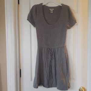 Gray sweater dress